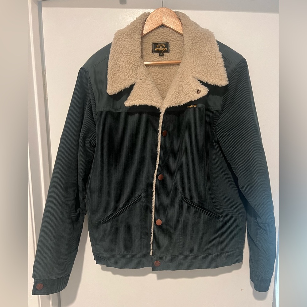 Billabong x Wrangler fleeced corduroy jacket